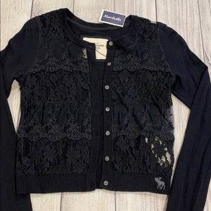 Abercrombie & Fitch navy blue cardigan